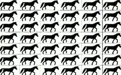 How many three-legged horses do you see?