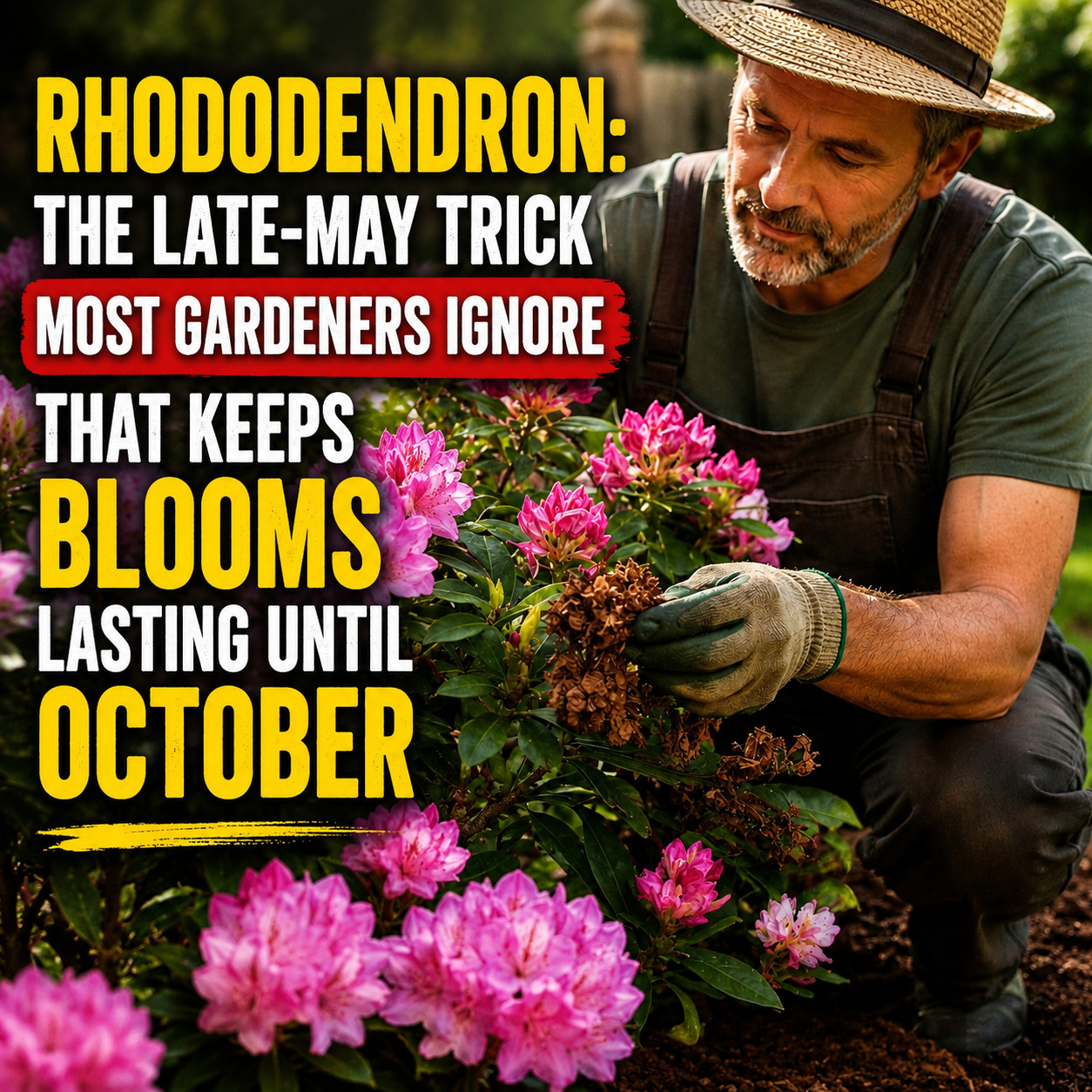 Blooming Fertilizer: The Forgotten Trick That Helps Rhododendrons Bloom Again Until Autumn