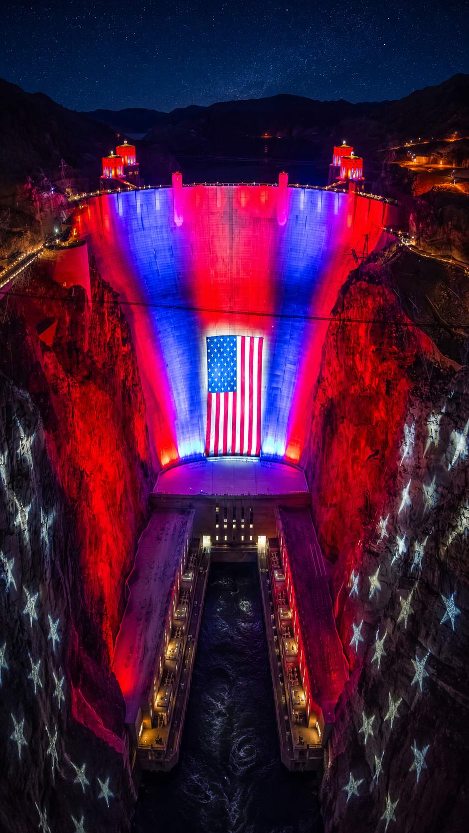 A Massive American Flag Now Covers the Hoover Dam And Millions Are Calling It One of the Most Powerful Patriotic Displays Ever