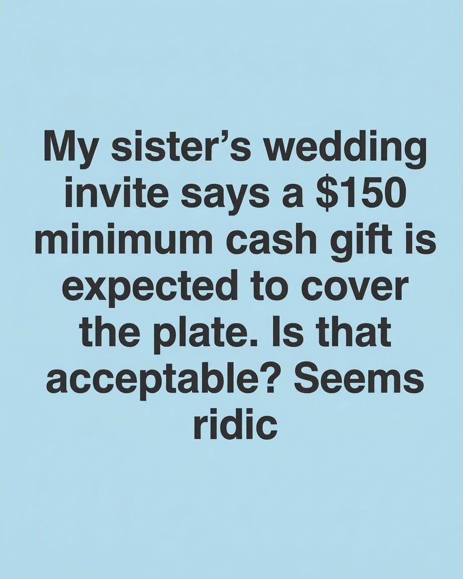Is It Appropriate To Set A Minimum Cash Gift Requirement For Wedding Guests?
