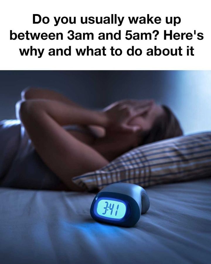Do you usually wake up between 3am and 5am? Here’s why and what to do about it
