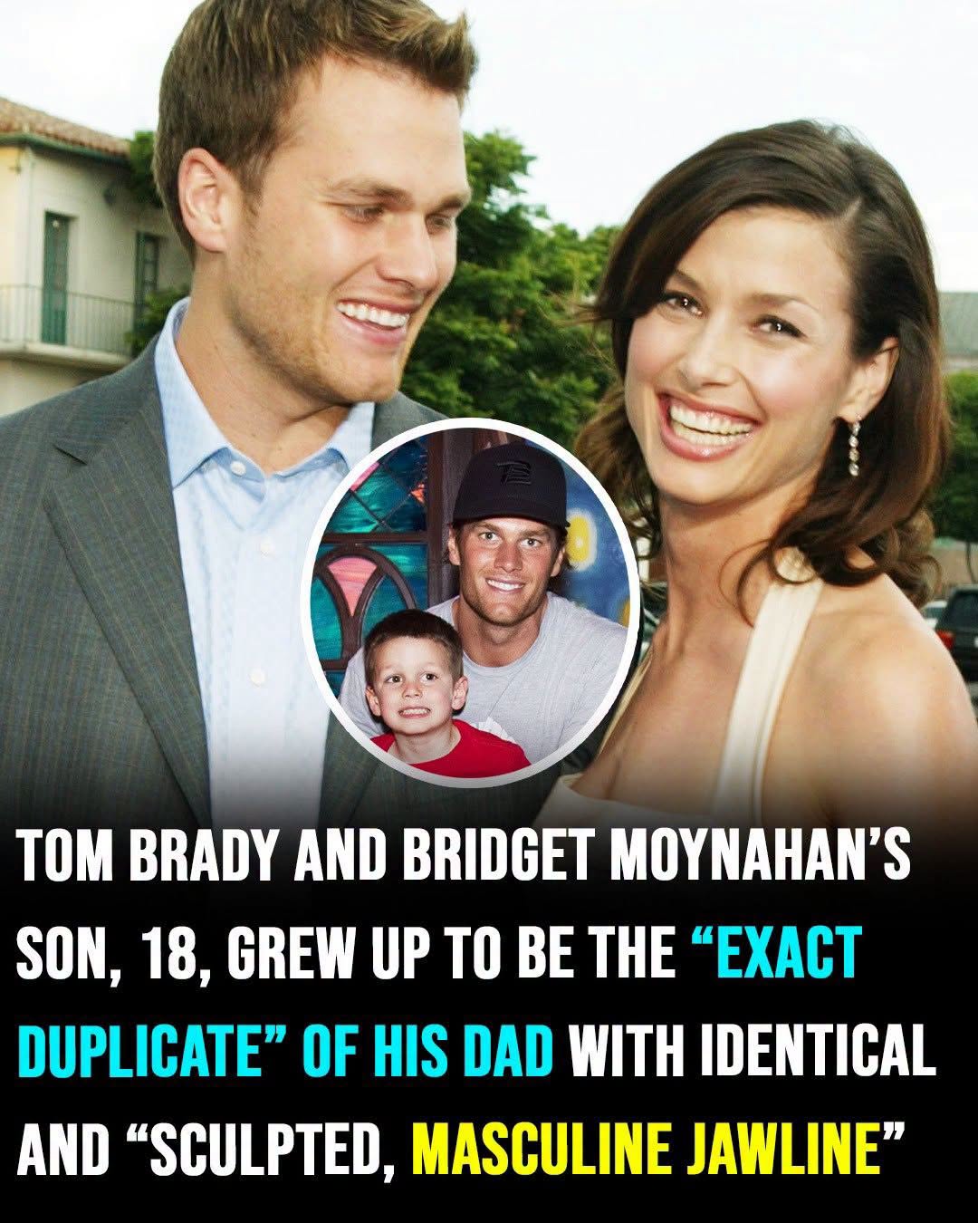 Just his nose hinted at Mom’s genes! 😍 Tom Brady and Bridget Moynahan’s son, Jack, at graduation caught many off guard.📸 RARE PHOTOS 👇🏼