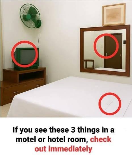 If you see these 3 things in a motel or hotel room, check out immediately