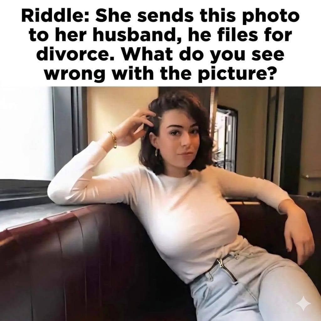The mystery of an innocuous photo: An innocent gesture that turns a wedding upside down