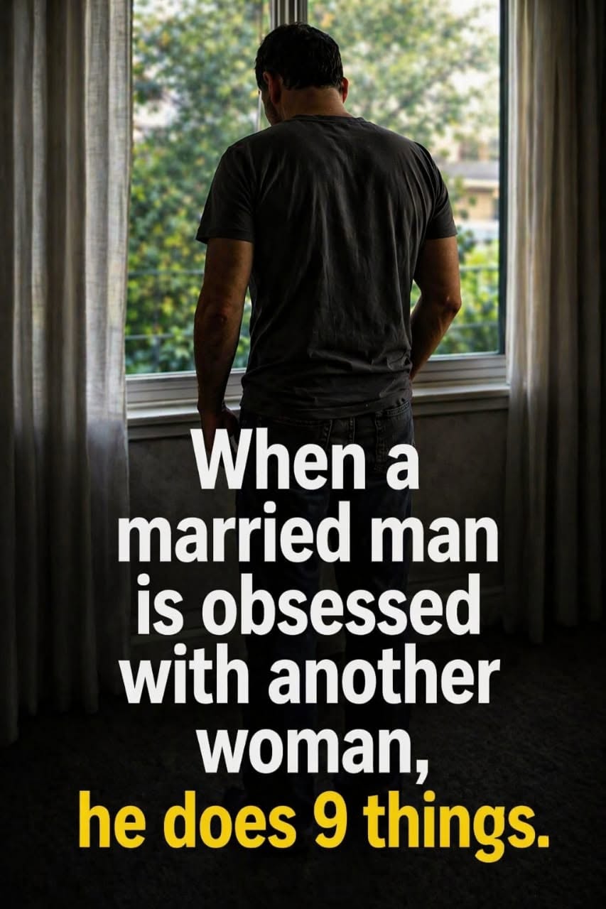 When a married man is attracted to another woman, he does these 9 things…