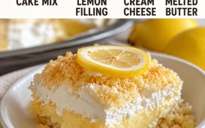 4-Ingredient Lemon Cream Cheese Dump Cake: The Ultimate Citrus Dessert
