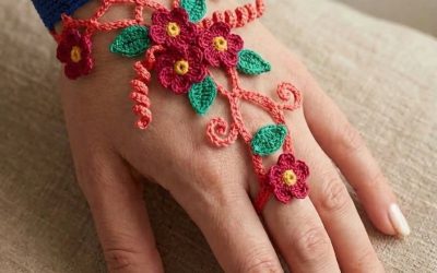Micro-Crochet Hand Jewelry: The Floral Vine Cuff That Steals the Show