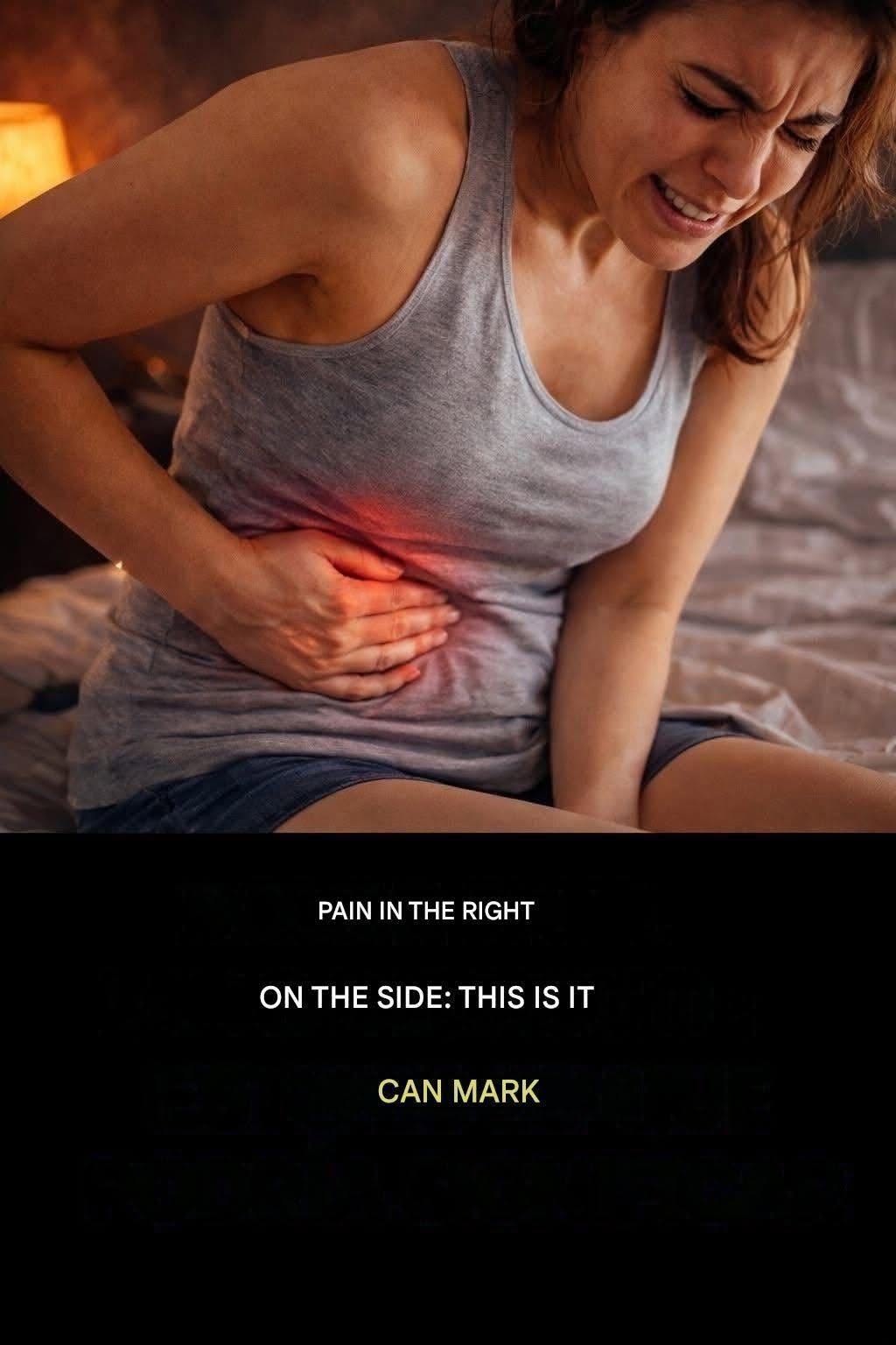 Pain on the right side: what could it mean?