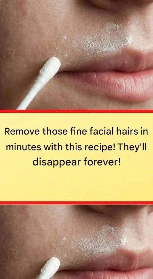 This natural recipe will permanently remove facial hair…more