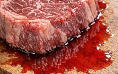 My steak is leaking this red liquid all over the cutting board — is that blood?