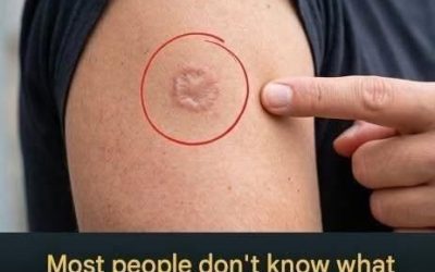 Round scar on your arm: what does it mean?