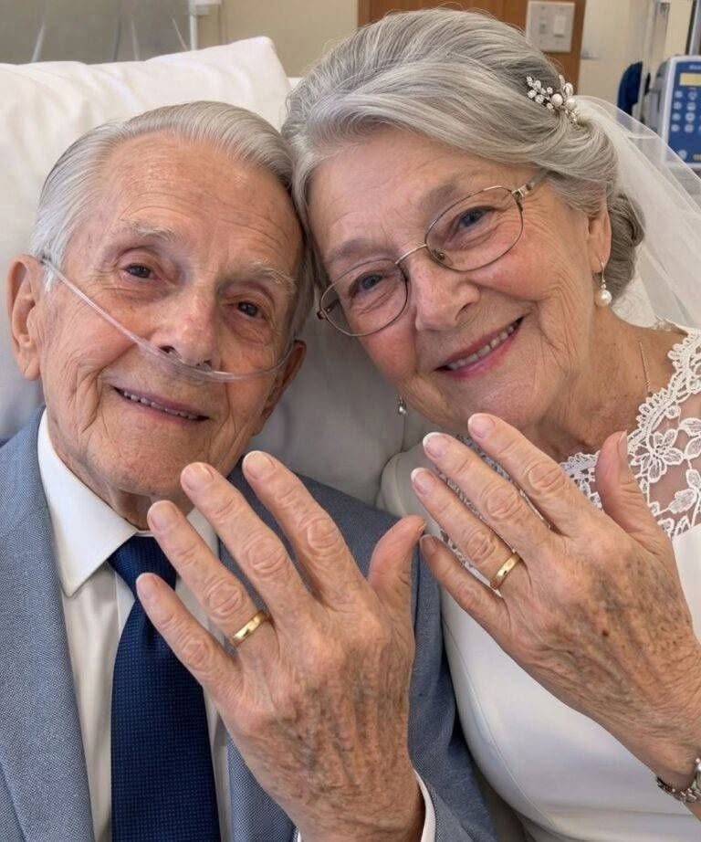 At 73, I Married My High School Sweetheart as He Was Dying Because It Was His Final Wish. The Morning After His Funeral, His Lawyer Knocked on My Door, Looked Me in the Eyes, and Said: “Thomas Was Right… You Walked Straight Into His Trap.” I never imagined I would get married at seventy-three. Thomas was my first love when we were both seventeen. Back then, I had earned a place at a university in another city, while he planned to stay in our hometown and help run his father’s business. At the bus station, he begged me not to leave. But I had worked too hard to give up my future. When I refused to stay, Thomas told me I had broken his heart. After that day, we never saw each other again. More than fifty years passed. A few months ago, I returned to my hometown. The truth was, my retirement income was no longer enough to cover my expenses, so I accepted a nursing position at the local hospital—the same kind of work I had done before retiring. Life has a strange way of bringing people back together. One morning, I walked into a patient’s room to begin my shift. I glanced at the medical chart and froze when I saw the name at the top. Thomas. My heart skipped a beat. Then I looked toward the bed. The man lying there looked frail, pale, and much thinner than the boy I remembered. But the moment our eyes met, I knew it was him. Thomas recognized me too. A gentle smile spread across his face. “Hello, Nancy,” he said. From that day on, we talked every time I was on duty. He told me he had never married. Neither had I. At first, we talked about old memories, school, and the town we had once shared. But as the days passed, our conversations became warmer and more personal. It felt as though the fifty-six years between us were slowly disappearing. Then one afternoon, Thomas gently took my hand. “Nancy,” he said softly, “I feel terrible asking you this.” I sat beside him, already worried by the seriousness in his voice. “I’ve loved you my entire life,” he continued. “I know I don’t have much time left, but I’ve always dreamed of marrying you.” He looked into my eyes. “Will you marry me? It’s my final wish.” For a moment, I couldn’t breathe. Thomas had stage-four cancer. I knew he was dying. After spending most of my life wondering what might have happened if I had stayed, I couldn’t walk away from him a second time. So I said yes. A few days later, we were married in his hospital room. There were no flowers, no music, and no grand celebration. Just a nurse, Thomas’s lawyer, and the two of us holding hands beside his bed. His eyes sparkled as he said his vows. So did mine. For one brief month, I was Thomas’s wife. Then he passed away. I thought I had prepared myself for the loss. I hadn’t. My heart broke as if I were seventeen again, standing at that bus station and watching him disappear from my life. The morning after the funeral, someone knocked on my door. It was Thomas’s lawyer. He was carrying a small wooden box under his arm. After stepping inside, he gave me a strange smile and said: “Thomas was right… You walked straight into his trap.” My hands began to tremble. He carefully placed the box on the table in front of me. I slowly lifted the lid… And the moment I saw what Thomas had left inside… I screamed. 👉 The full story is in the link in the first comment. ⬇️