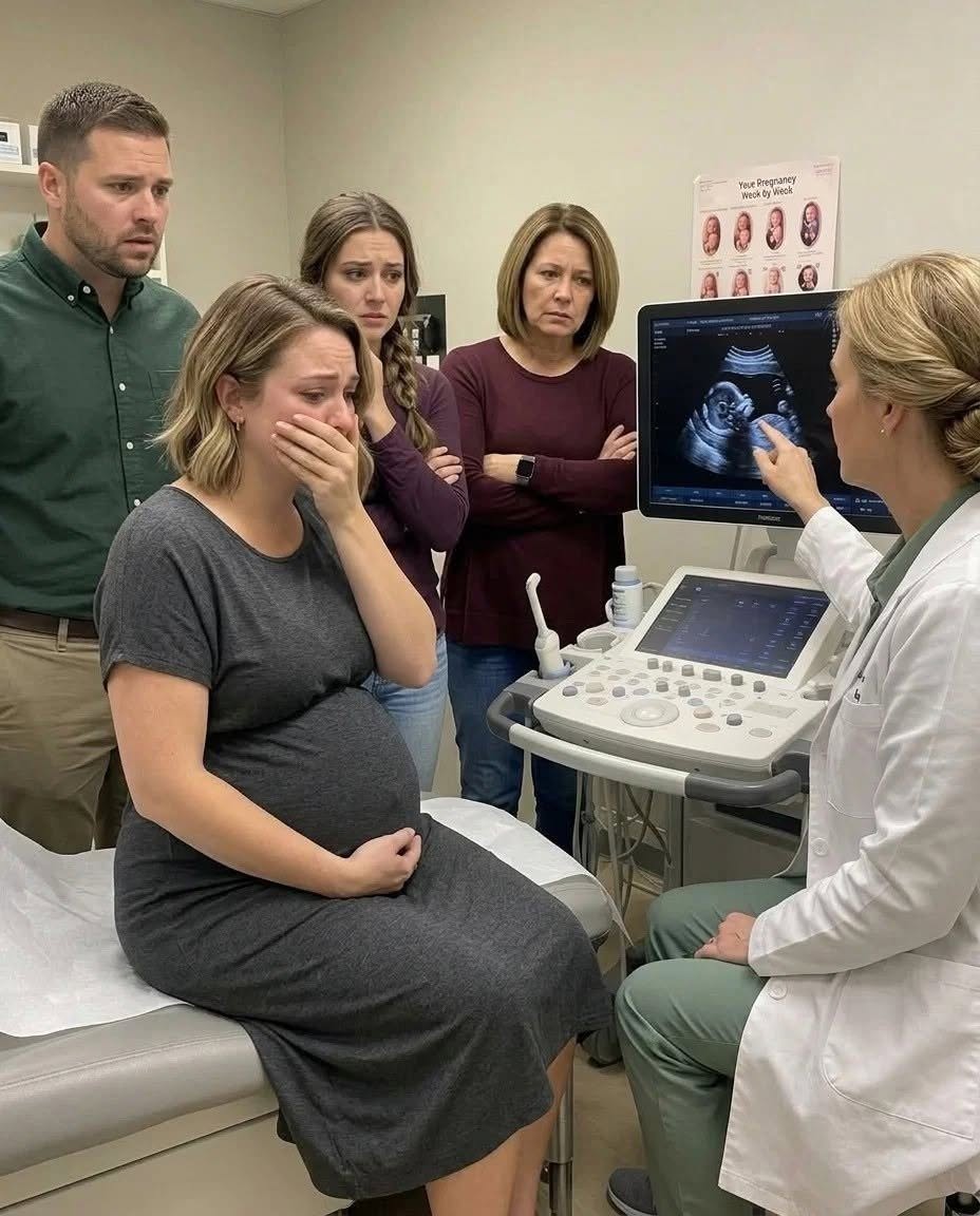 My husband had a vasectomy, and two months later, I found out I was pregnant. He accused me of having another man… but I still didn’t know the cruelest sh0ck was waiting for me at the ultrasound. When I saw the two lines, I cried with joy. I thought it was a miracle. My hands were shaking as I took the test and ran to show Diego. He was in the kitchen, drinking coffee like the world was perfectly normal. “I’m pregnant,” I told him. He didn’t smile. He didn’t hug me. He didn’t even ask how I felt. He only set his cup on the table and looked at me like I had brought something disgusting into his home. “That’s impossible.” My throat tightened. “What do you mean, impossible?” Diego laughed coldly. “I had a vasectomy two months ago, Laura. I’m not stupid.” That word hit me like a slap. Stupid. That was what my husband of eight years called me. The same man who had said the surgery was “for us,” because money was tight, because maybe later we would think about children again. I reminded him the doctor said we still needed follow-up tests. That it did not work instantly. That pregnancy could still happen. But Diego had already decided. “Who is it?” he asked. I stared at him. “What?” “The father. Tell me who he is.” That night, he packed a suitcase. Not everything. Just enough to make it clear he already had somewhere to go. “I’m going with Paola,” he said. Paola. His coworker. The woman who once asked me for pozole recipes and told me, “Lauri, your marriage is beautiful.” The next day, my mother-in-law arrived with two black bags. Not to comfort me. To collect Diego’s clothes. “How shameful, Laura,” she said, looking at my stomach with disgust. “Diego didn’t deserve this.” “I didn’t cheat on him.” She gave me a pitying smile. “They all say that.” Within a week, half the neighborhood knew. The cheating wife. The shameless woman. The one who got pregnant after her husband’s vasectomy. Diego posted a photo with Paola at a restaurant in Polanco. She held his arm while he wrote: “Sometimes life removes a lie to give you peace.” I read it while sitting on the bathroom floor, sick, crying, and terrified. Two weeks later, Diego asked to meet me at a café. He arrived with Paola. And a folder. “I want a quick divorce,” he said. “And when the baby is born, a DNA test.” Paola touched her flat stomach and smiled faintly. “It’s healthiest for everyone.” I looked at her. “For everyone, or for you?” Diego slammed his fist on the table. “Stop acting like the victim. You destroyed this family.” I opened the folder. Give up the house. Minimum alimony. Conditional custody. And one clause that made my blood go cold: if the baby was not his, I had to repay him for “all marital expenses.” I laughed once, dry and broken. “Marital expenses? Are you charging me for the years I washed your underwear too?” Paola turned red. Diego clenched his jaw. “Sign it, Laura. Don’t make this more humiliating.” “Humiliating was you leaving with your lover instead of coming with me to one appointment.” I did not sign. The next day, I went to the ultrasound alone. I wore a loose dress, brushed my hair, and put on lipstick even though my mouth was trembling. Not for Diego. For me. For the innocent baby inside me. Dr. Salinas greeted me gently. “Did someone come with you?” I shook my head. “My husband says this baby isn’t his.” She did not judge me. She simply asked me to lie down. The gel was cold. The screen lit up. First came a shadow. Then a tiny movement. Then a heartbeat. Strong. Fast. Alive. I covered my mouth and cried. “Hello, my love,” I whispered. The doctor smiled softly. Then she moved the transducer again. Her smile faded. She frowned, zoomed in, checked my dates, then looked at my chart. “Mrs. Laura… when did you say your husband had the vasectomy?” I went cold. “Two months ago.” She did not answer right away. The heartbeat was still there. But something else on the screen made her stop and turn serious. “What’s wrong?” I asked. “Is my baby okay?”
