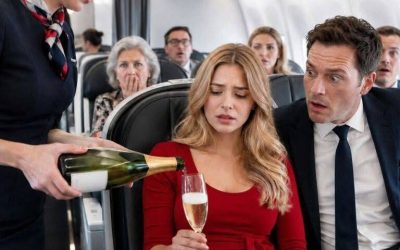 I boarded a plane with my mistress, certain my wife was miles away. Instead, she greeted us in a flight attendant’s uniform, smiled, and asked, “Champagne to celebrate that business trip you lied about?” My bl00d ran cold.