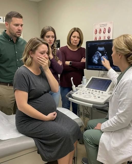 My husband had a vasectomy, and two months later, I found out I was pregnant. He accused me of having another man… but I still didn’t know the cruelest sh0ck was waiting for me at the ultrasound. When I saw the two lines, I cried with joy. I thought it was a miracle. My hands were shaking as I took the test and ran to show Diego. He was in the kitchen, drinking coffee like the world was perfectly normal. “I’m pregnant,” I told him. He didn’t smile. He didn’t hug me. He didn’t even ask how I felt. He only set his cup on the table and looked at me like I had brought something disgusting into his home. “That’s impossible.” My throat tightened. “What do you mean, impossible?” Diego laughed coldly. “I had a vasectomy two months ago, Laura. I’m not stupid.” That word hit me like a slap. Stupid. That was what my husband of eight years called me. The same man who had said the surgery was “for us,” because money was tight, because maybe later we would think about children again. I reminded him the doctor said we still needed follow-up tests. That it did not work instantly. That pregnancy could still happen. But Diego had already decided. “Who is it?” he asked. I stared at him. “What?” “The father. Tell me who he is.” That night, he packed a suitcase. Not everything. Just enough to make it clear he already had somewhere to go. “I’m going with Paola,” he said. Paola. His coworker. The woman who once asked me for pozole recipes and told me, “Lauri, your marriage is beautiful.” The next day, my mother-in-law arrived with two black bags. Not to comfort me. To collect Diego’s clothes. “How shameful, Laura,” she said, looking at my stomach with disgust. “Diego didn’t deserve this.” “I didn’t cheat on him.” She gave me a pitying smile. “They all say that.” Within a week, half the neighborhood knew. The cheating wife. The shameless woman. The one who got pregnant after her husband’s vasectomy. Diego posted a photo with Paola at a restaurant in Polanco. She held his arm while he wrote: “Sometimes life removes a lie to give you peace.” I read it while sitting on the bathroom floor, sick, crying, and terrified. Two weeks later, Diego asked to meet me at a café. He arrived with Paola. And a folder. “I want a quick divorce,” he said. “And when the baby is born, a DNA test.” Paola touched her flat stomach and smiled faintly. “It’s healthiest for everyone.” I looked at her. “For everyone, or for you?” Diego slammed his fist on the table. “Stop acting like the victim. You destroyed this family.” I opened the folder. Give up the house. Minimum alimony. Conditional custody. And one clause that made my blood go cold: if the baby was not his, I had to repay him for “all marital expenses.” I laughed once, dry and broken. “Marital expenses? Are you charging me for the years I washed your underwear too?” Paola turned red. Diego clenched his jaw. “Sign it, Laura. Don’t make this more humiliating.” “Humiliating was you leaving with your lover instead of coming with me to one appointment.” I did not sign. The next day, I went to the ultrasound alone. I wore a loose dress, brushed my hair, and put on lipstick even though my mouth was trembling. Not for Diego. For me. For the innocent baby inside me. Dr. Salinas greeted me gently. “Did someone come with you?” I shook my head. “My husband says this baby isn’t his.” She did not judge me. She simply asked me to lie down. The gel was cold. The screen lit up. First came a shadow. Then a tiny movement. Then a heartbeat. Strong. Fast. Alive. I covered my mouth and cried. “Hello, my love,” I whispered. The doctor smiled softly. Then she moved the transducer again. Her smile faded. She frowned, zoomed in, checked my dates, then looked at my chart. “Mrs. Laura… when did you say your husband had the vasectomy?” I went cold. “Two months ago.” She did not answer right away. The heartbeat was still there. But something else on the screen made her stop and turn serious. “What’s wrong?” I asked. “Is my baby okay?”