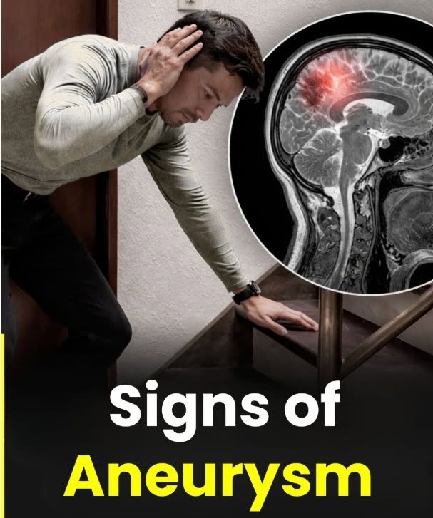 Signs of Aneurysm…See more in 1st comment!