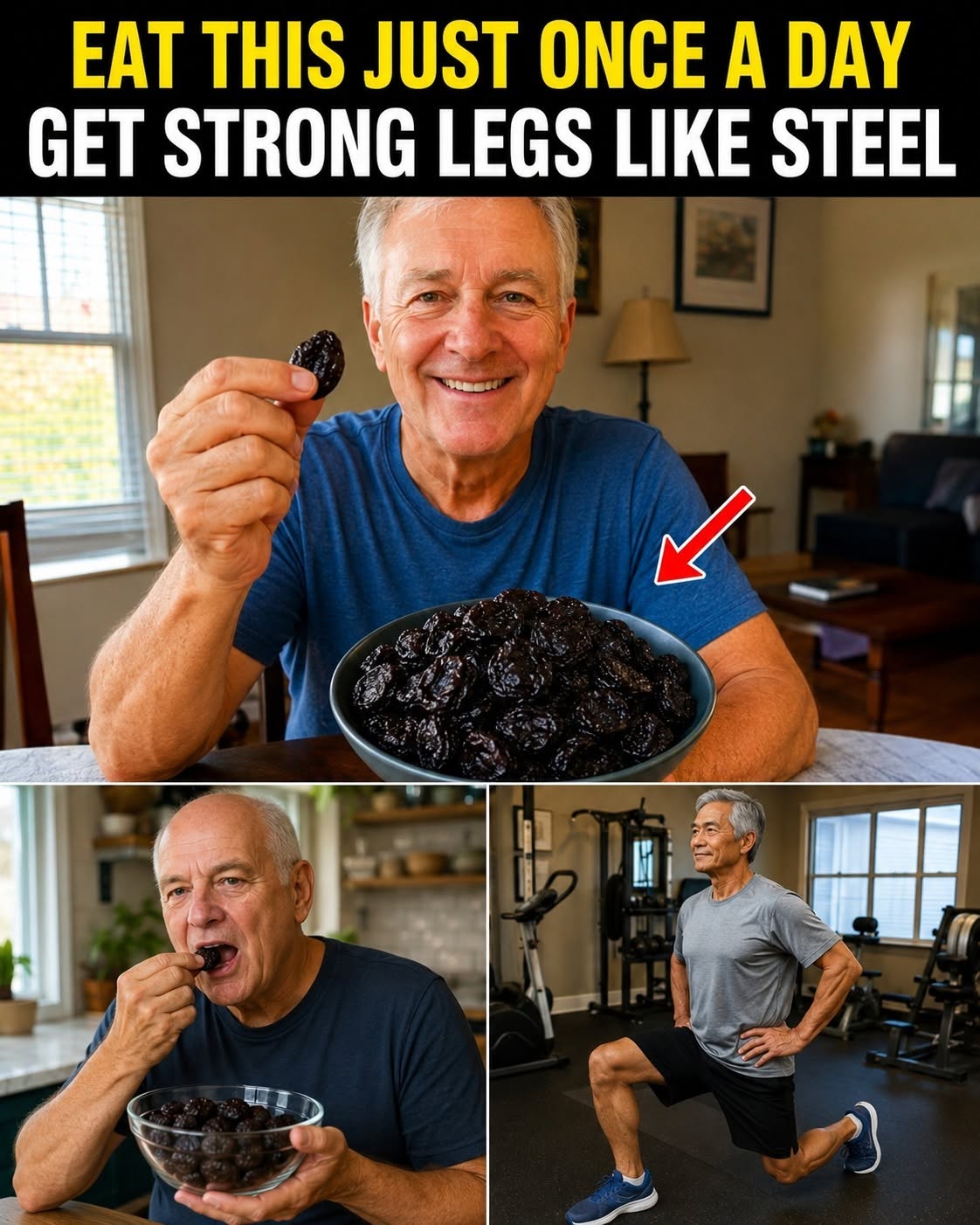 Seniors: Regain your muscle strength with one simple food (a solution for sarcopenia!). To continue receiving my recipes, just say something… Thank you!