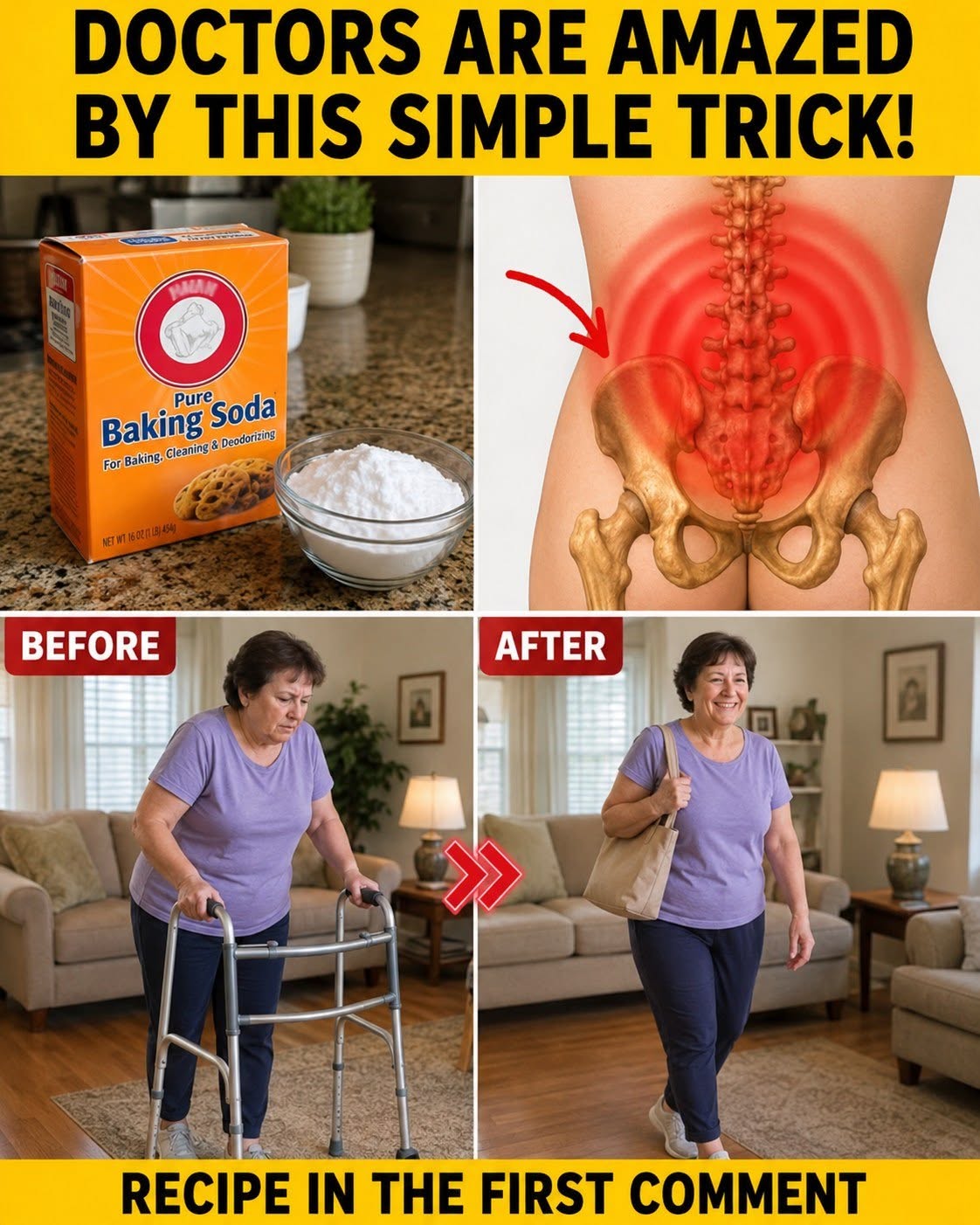 SENIORS, Use BAKING SODIUM THIS WAY and Watch 13 Health Problems Disappear!