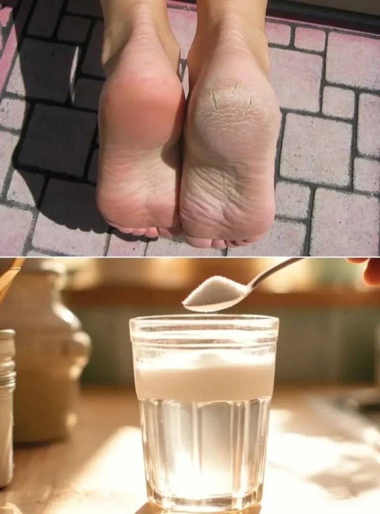 Hot water with baking soda