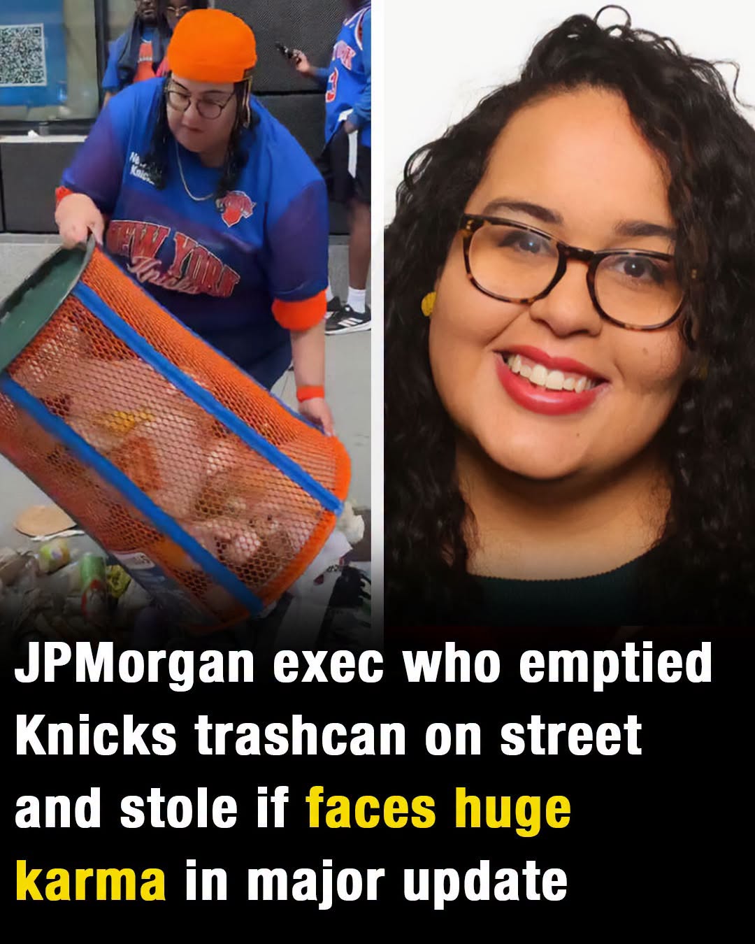 JPMorgan Exec who dumped and stole Knicks bin faces karma in major update