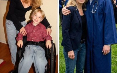 My ex-husband abandoned me when he learned our newborn son would be wheelchair-bound—25 years later, fate taught him a lesson. I’m 49, and the day my husband, Warren, left didn’t come with shouting or slammed doors. It came with silence. Our son was only a few hours old, curled against my chest, when the neurologist quietly explained he would be wheelchair-bound forever. I was still trying to breathe through it when Warren reached for his keys. He didn’t even look at his son. “I’m not doing this,” he said. “I didn’t sign up for a life like this.” And then he walked out of the delivery room like he was leaving a meeting that ran too long. The years that followed weren’t heroic. They were heavy. Hospitals that smelled like antiseptic. Forms I didn’t understand. Nights on the floor beside my son, stretching his legs while he cried, my own hands trembling from exhaustion. People would lower their voices when they spoke about his future. “Limited mobility.” “Adjusted expectations.” I learned to ignore them. Because by ten, he was correcting doctors. By fifteen, he was reading medical journals I could barely pronounce. He hated being pitied more than he hated pain. And miraculously… therapy turned into progress. What once required a wheelchair became a cane. A cane became something he used less and less. He got into medical school. Top of his class. Last week, a few days before graduation, I found him sitting quietly, his hands still, his jaw tight. “What’s wrong?” I asked. He hesitated. “Dad called,” he said. My chest went cold. “He wants to come. He found out I’m… walking.” Of course he did. I wanted to say no. To protect him. But my son just looked at me calmly and said, “I invited him.” Graduation day came fast. The hall was full. And then Warren walked in. Confident. Smiling. Like he had earned this. I felt sick. But I said nothing. When my son walked onto that stage—steady, strong—he looked at Warren and said, “Father, I rehearsed this for years.” And then, he did something that turned this from a graduation speech… into something Warren would never recover from. ⬇️