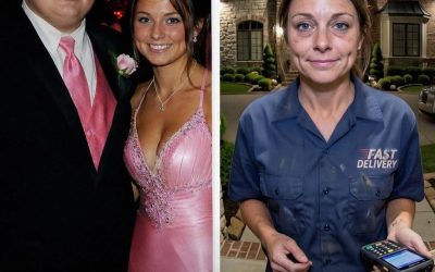 The school’s most beautiful girl invited me to prom while everyone else mocked me for my weight—20 years later, she didn’t recognize me, and I USED THIS CHANCE. In 2005, I lost both my parents in a car crash. I was the only one who survived. For months, I couldn’t walk. The grief made me gain weight fast. At school, I wasn’t a person anymore. They called me “The Whale.” So when prom season came, I already knew—I wasn’t going. Then one afternoon, Charlotte approached me. The head cheerleader. The most beautiful girl at school. Every guy’s dream. “Will you go to prom with me?” she asked. I looked behind me, thinking she meant someone else. “Is this a joke?” She shook her head. “My brother has Down syndrome. I know what it feels like to be treated differently. You’re kind. That matters.” That night changed everything. She danced with me. I felt important again. After graduation, she left to pursue modeling. I left town, rebuilt my life, lost the weight, and built a tech company. But I never forgot her. Twenty years later, I opened my door to a late-night dinner delivery— and froze. Charlotte stood there. Same eyes. Same dimples. But her uniform was worn, her hands trembling. “Your order, sir,” she mumbled. She didn’t recognize me. I tried to speak, but nothing came out. “Do you want some water?” I managed. “You look exhausted.” She shook her head quickly. “I can’t. My brother’s waiting. I’m his only caregiver.” She rushed off. From the window, I saw her struggling to start a rusted car. Then her shoulders began to shake. She was crying. That’s when I knew—I had to repay her, and I had exactly ONE day. I placed another order for the next evening. Requested her specifically. Left a note: “You forgot something. Come back.” The next evening, she stood at my door again, pale and anxious. “Did I do something wrong, sir?” she rushed out. “Please don’t complain—they’ll fire me.” “Come inside. You deserve to see WHAT you did,” I said. She stepped in, looked around—and clutched her heart. “Oh my God…” she whispered. “What is THIS?” Voir moins