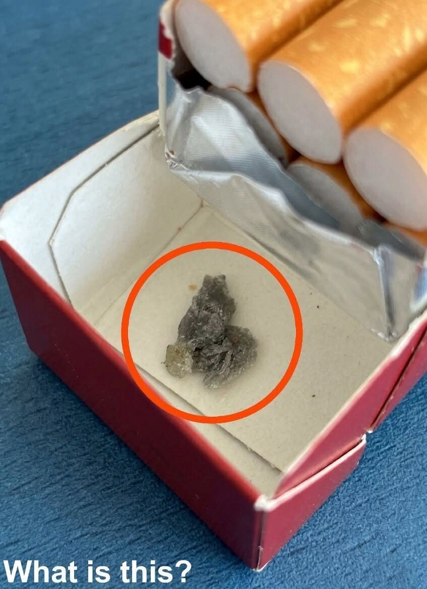 I found this inside the lid of my brand new pack of cigαrettes. I’ve been looking at it for quite a while but still can’t figure out what it is. Any ideas? Does anyone know what this is? Check the first comment for the answer 👇