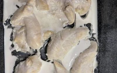What is this white stuff that comes out of the chicken when I bake it? It’s NOT fat! It’s from Costco and supposedly organic. The white substance is rubbery!! Check in comments 👇