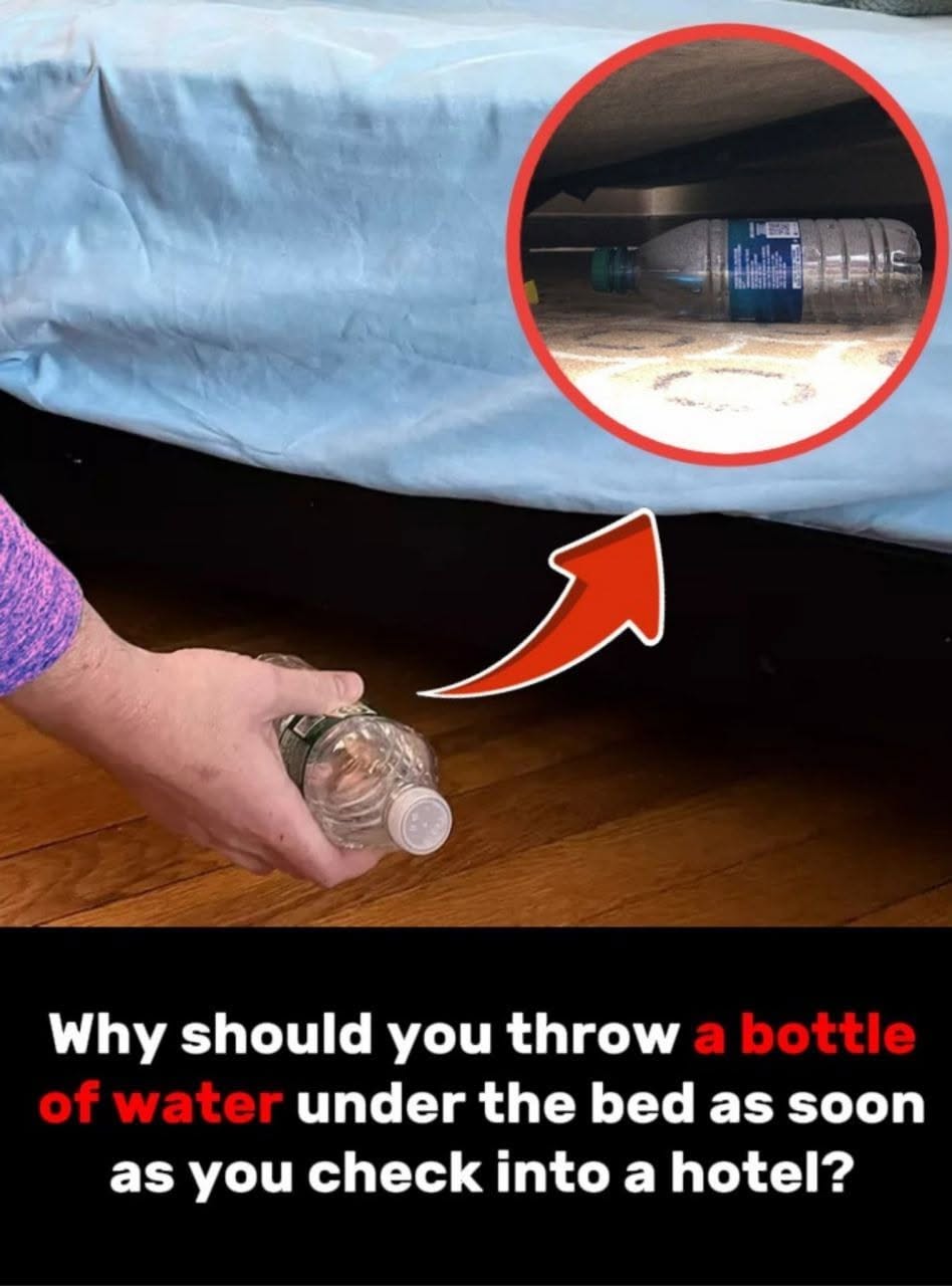 Why Some Travelers Place a Water Bottle Under the Hotel Bed