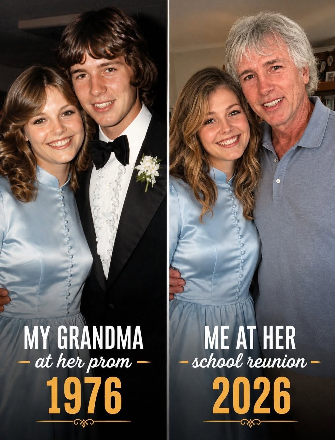 I went to my grandmother’s school reunion in her prom dress — when an elderly man saw me, he took my hands and whispered, “Your grandmother promised you would marry me.” My grandmother Elise had been slowly dying. Every Sunday, she asked the same question: “Did they send the invitation yet?” She meant her 50-year school reunion. When the envelope finally arrived, Grandma held it against her chest like it was a heartbeat. “I was supposed to go back in my blue dress,” she … Voir plus