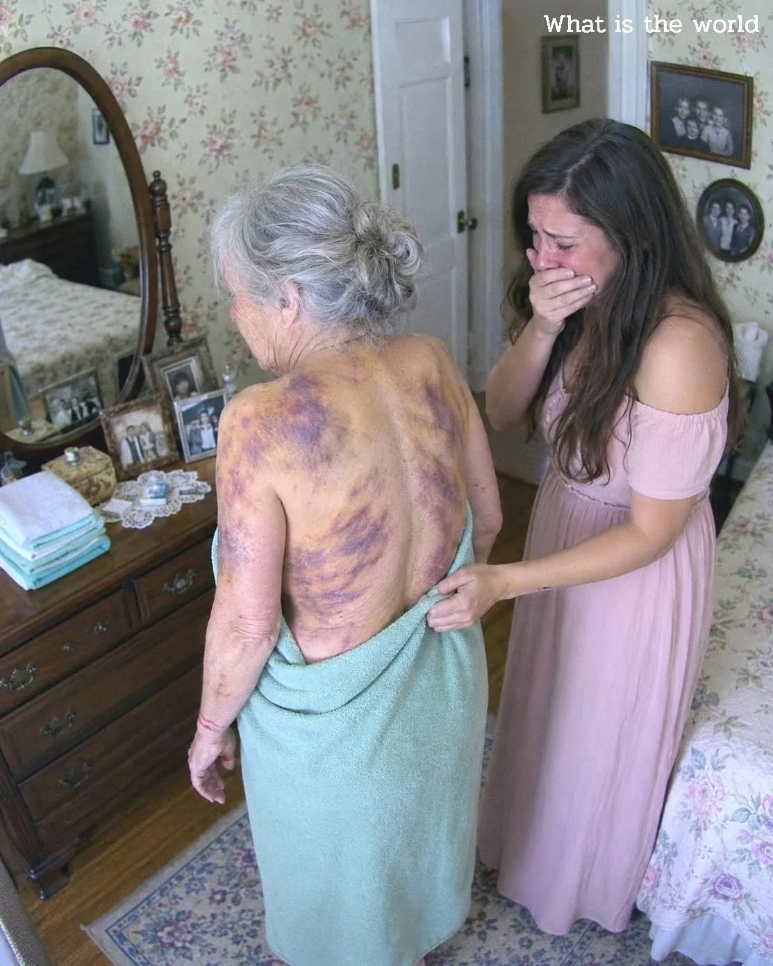 I went home to visit my elderly mother, but when I offered to help her wash… P2