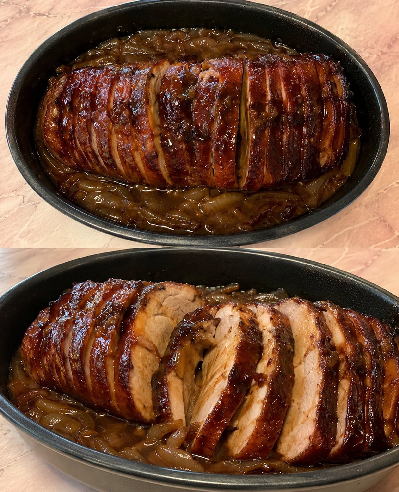 The roast is deeply browned on the outside and melt-in-your-mouth tender on the inside, enveloped in a flavorful sauce that glides off the spoon. Just season it, put it in the oven, and time does the rest. One bite and the whole table falls silent.