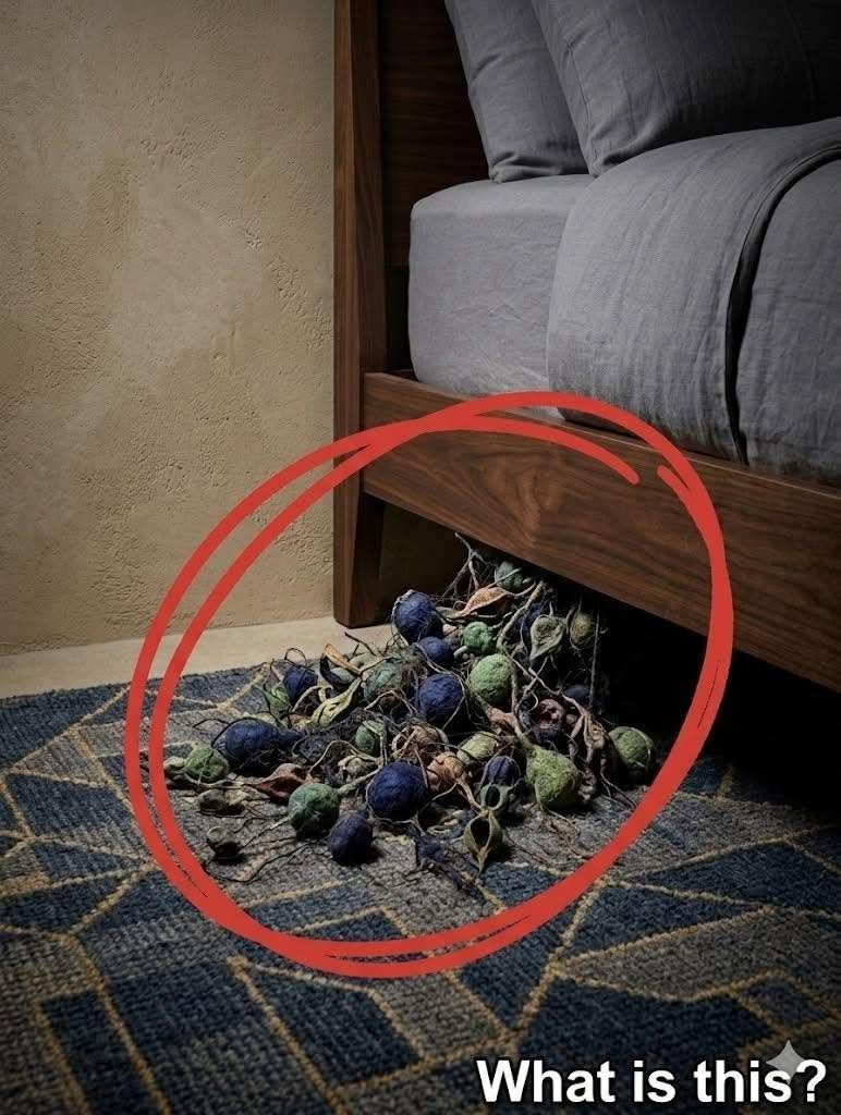 Strange Webbed Cluster Under the Bed