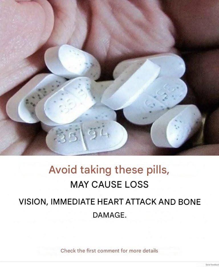 WARNING! THESE TABLETS CAN CAUSE BLOOD CLOTS, BLOOD THROMBOTS, AND HEART ATTACKS