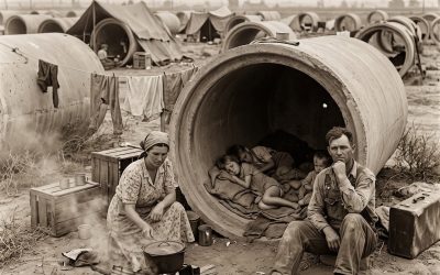 The Families Who Lived Inside Water Pipes During the Great Depression