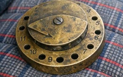 Picked this up at a muddy March flea market for two dollars. It has numbered notches and a rotating top plate, but no obvious way to attach it to anything. What is this thing?