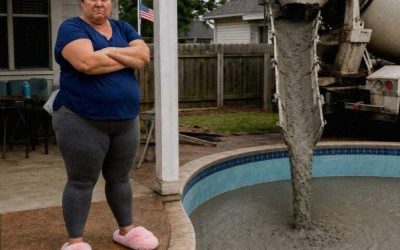 My Neighbor Filled My Pool With Concrete Because My Kids Were ‘Too Loud’ – She Never Expected What Happened Next