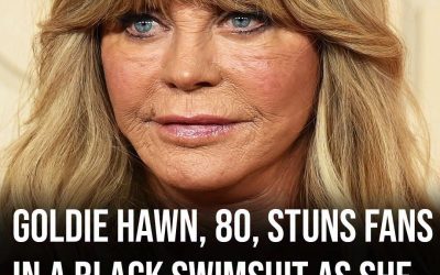 Goldie Hawn, 80, stuns fans in a black swimsuit as she flaunts her natural body on vacation