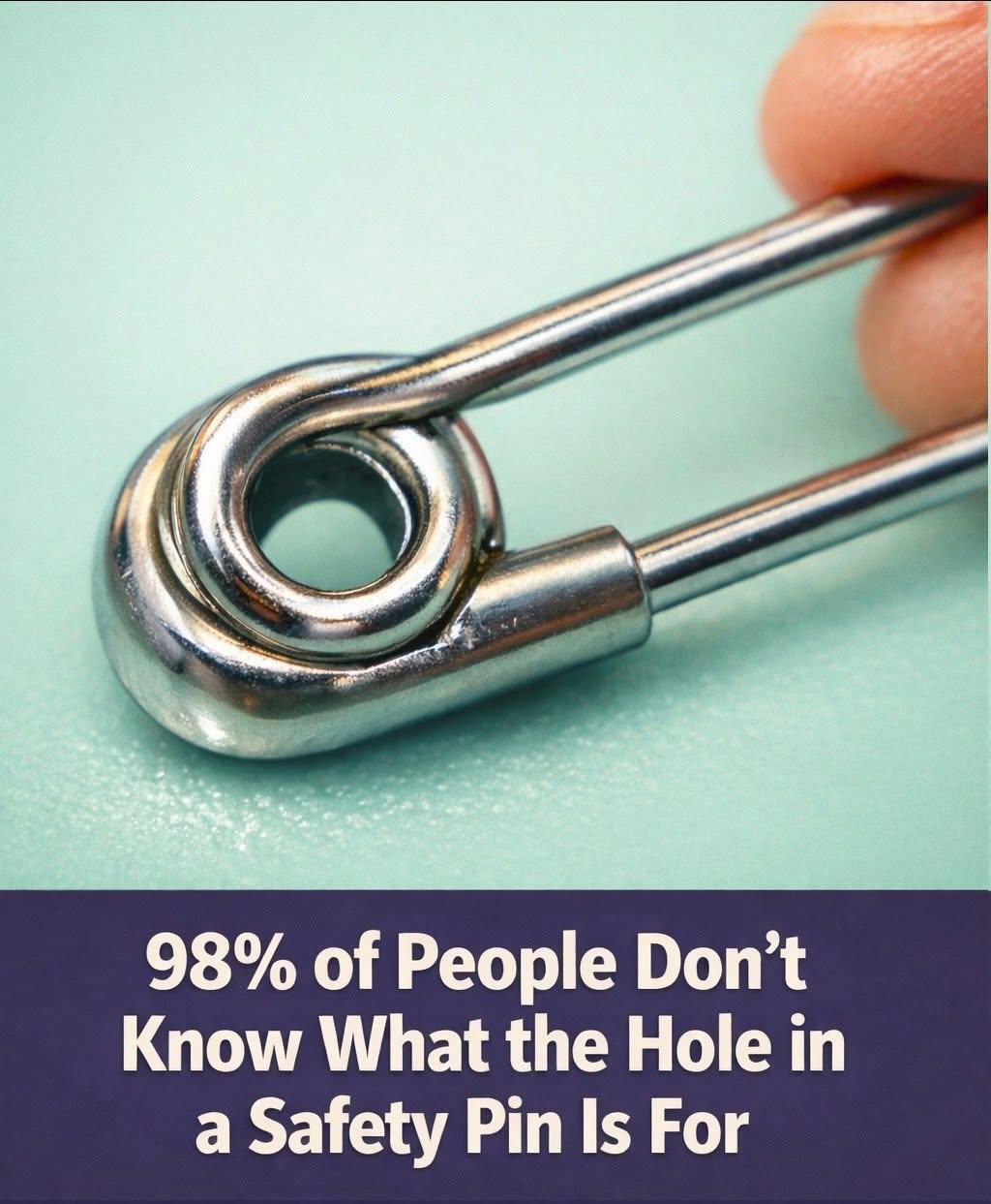 What’s the Purpose of That Tiny Hole in a Safety Pin?
