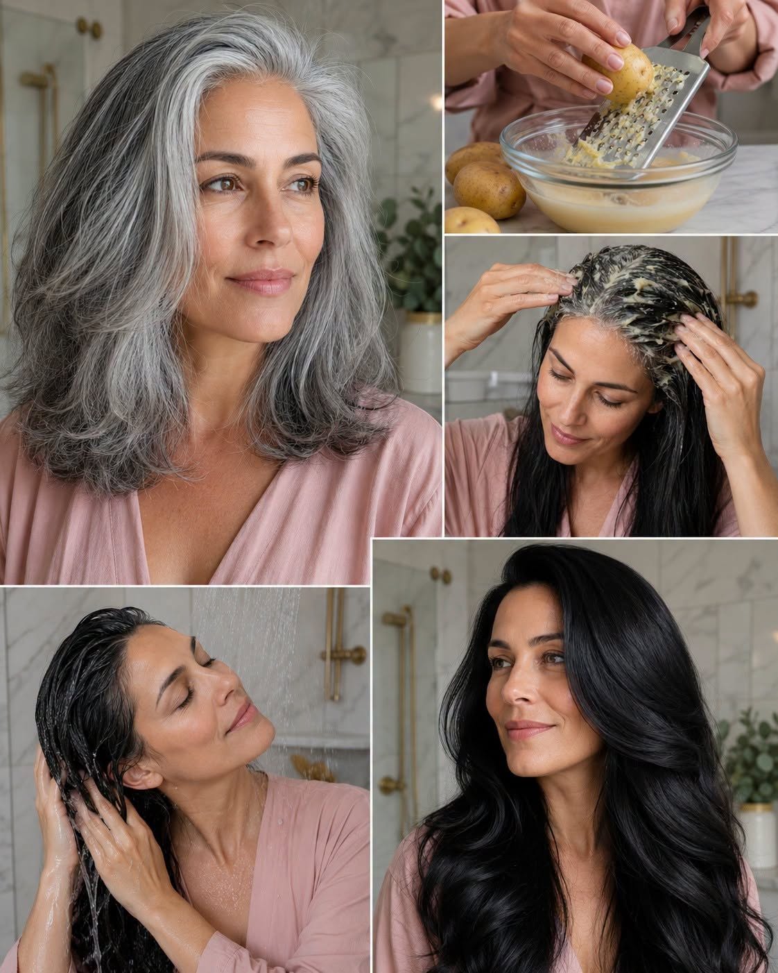 Here Is The Secret Recipe of Banana Peels to Turn Grandma’s Gray Hair Back to Black