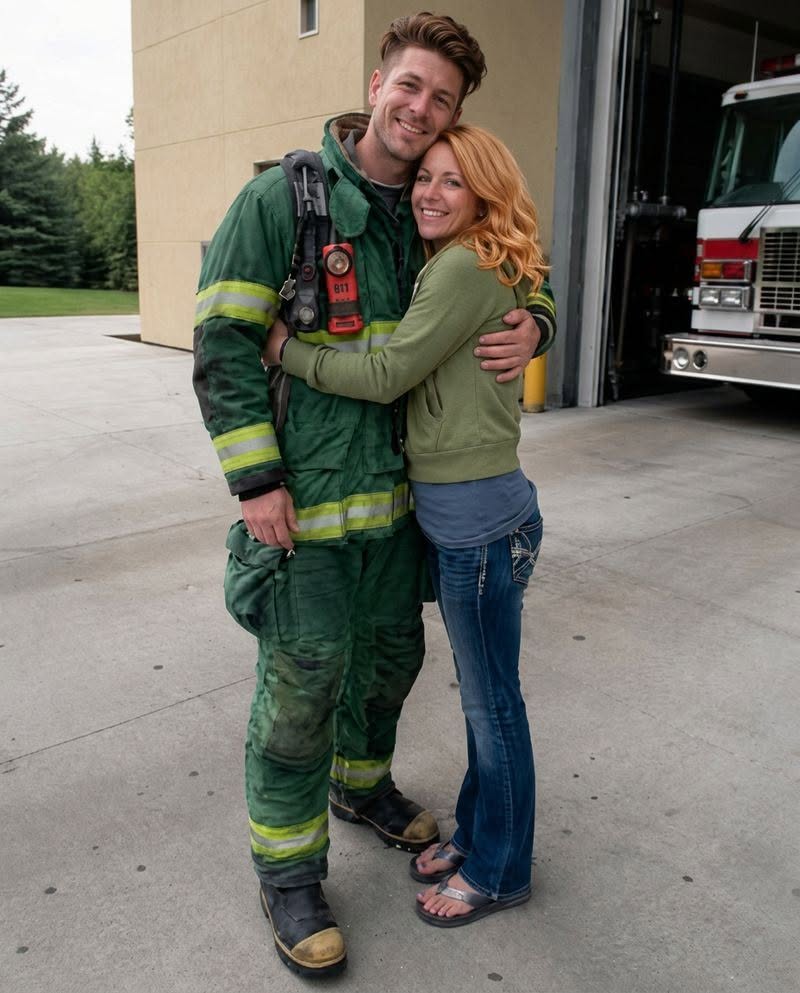 I Surprised My Firefighter Husband at His Station for His Birthday – What His Captain Told Me Made My Stomach Drop