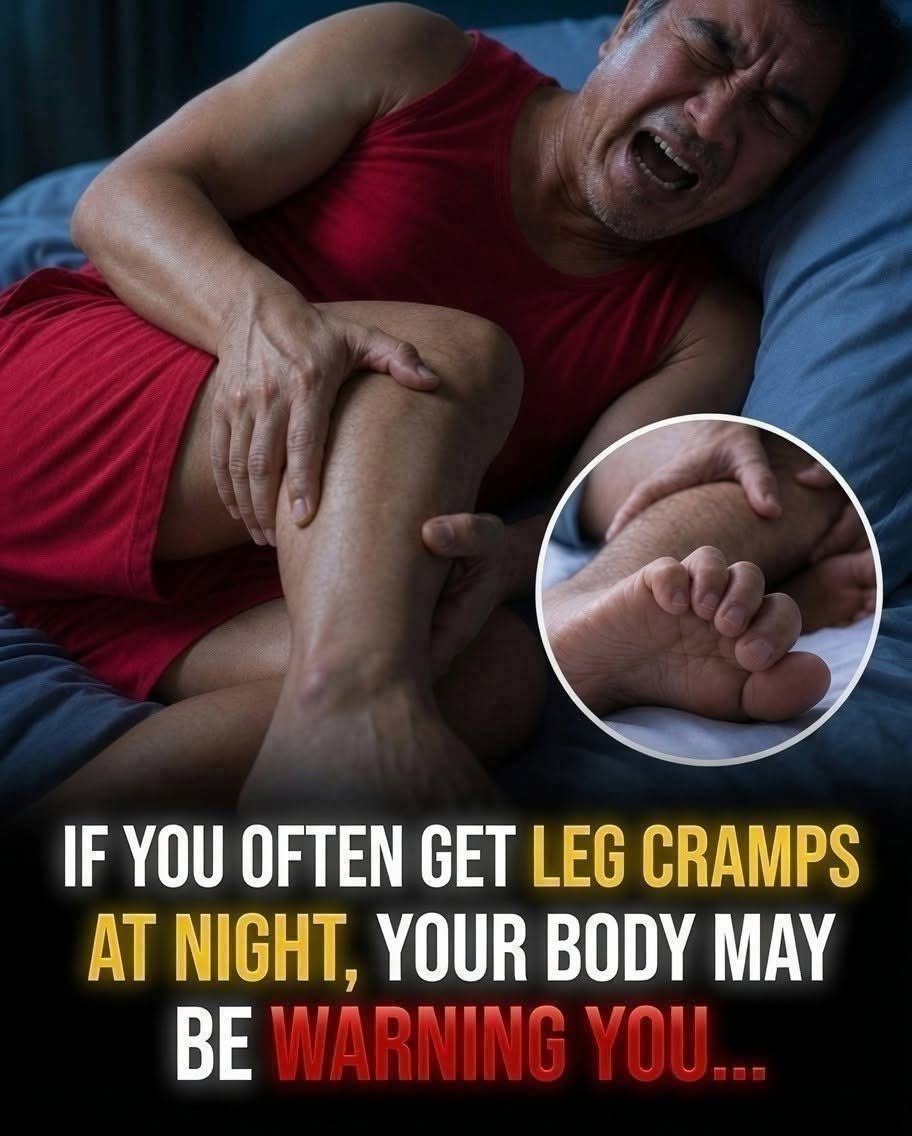 If You Often Get Leg Cramps at Night, Your Body May Be Sending a Warning Sign…seee more