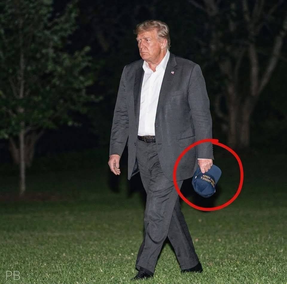 Just in: Trump was seen with a…See more.