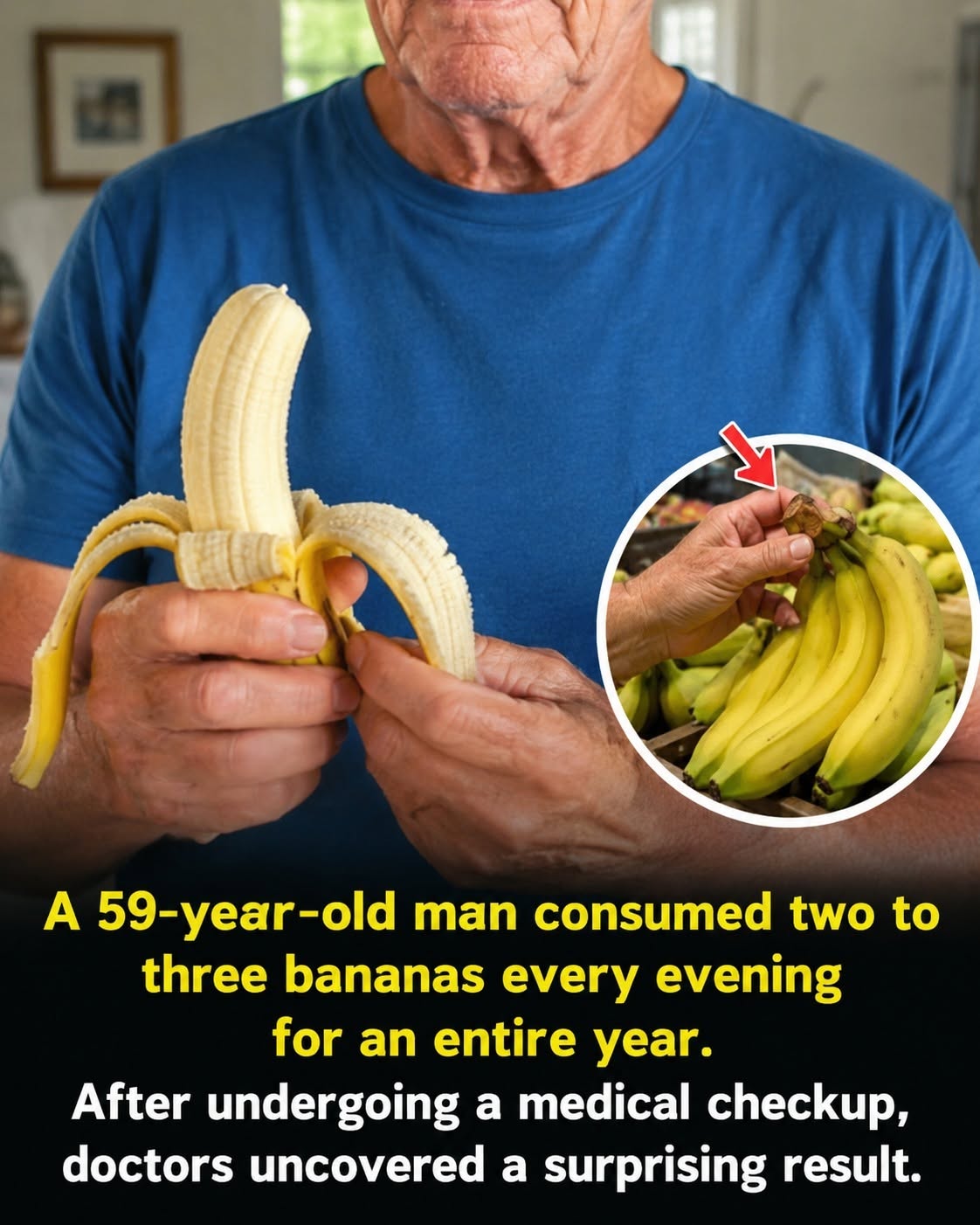 What Happened When a 59-Year-Old Man Ate 2-3 Bananas Every Evening for a Year? Doctors’ Shocking Discovery see..