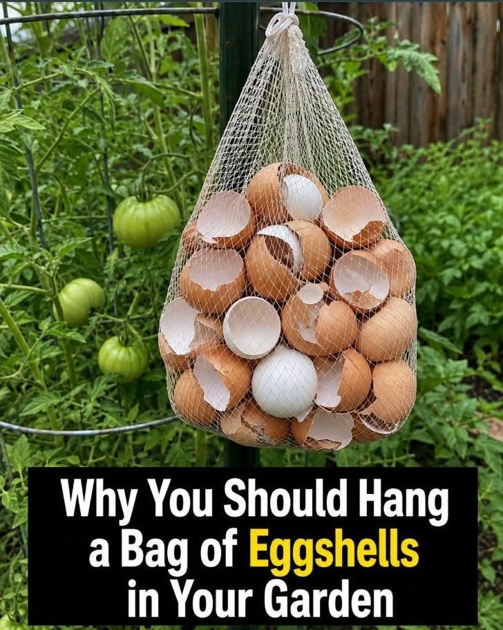 Hang Eggshells in Your Garden… Most People Don’t Know Why This Simple Trick Works!
